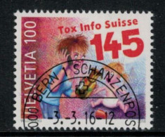 Suisse // Schweiz // Switzerland // 2016 // 50 Ans De Tox Info Suisse  No. 1588 - Used Stamps