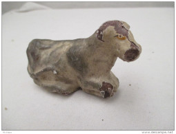 JOUET FIGURINE BON DUFOUR UNE  VACHE   EN COMPOSIT 8 Cm - Giocattoli Antichi