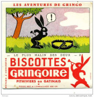 BUVARD    BISCOTTES  GRINGOIRE  LE CHASSEUR PAR COQ    20X13 TB ETAT - Biscottes