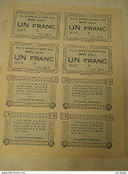 Planche  De  Billets  De  1 Franc  De La Ville De Romilly Sur Seine -1940 - état Neuf - Bonos