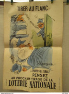Affiche  Originale 1960 De Vanrompaul Pour La Lotterie  Nationale  - 60 Cm Par 40 Cm  Bon état - Armas De Colección