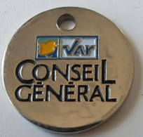 Jeton De Caddie - Conseil Général Du VAR - En Métal - (1) - - Einkaufswagen-Chips (EKW)