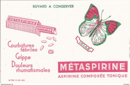 BUVARD METASPIRINE  PAPILLON  IXIAS   14X21 CmTB ETAT - Drogerie & Apotheke