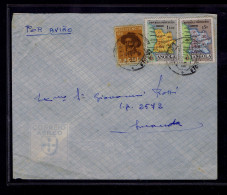 Gc8588 ANGOLA  Maps +vignette (native -ASSISTENCE)  Pmk 26-12-1958 Mailed Lobito »Luanda Portugal - Angola