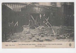AJC - Les Zeppelins Sur Paris - Crimes Odieux Des Pirates Boches - Effet D'une Bombe - Autres Monuments, édifices