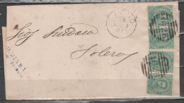 ITALIA 1881 - Lettera Con Effigie 5 C. (1879) X4 Annullo Oviglio       (g9675) - Poststempel
