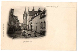 CHATILLON COLIGNY RUE DE L EGLISE ANIMEE - Chatillon Coligny