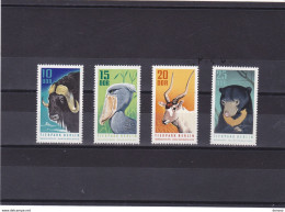 RDA 1970 Animaux, Boeuf Musqué, Bec à Soulier, Antilope Addax, Ours Malais Yvert 1308-1311 NEUF** MNH Cote 11 Euros - Unused Stamps