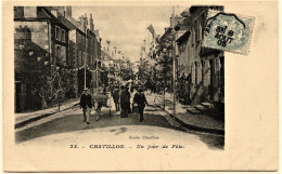 2214  - 58 -  CHATILLON  :  UN JOUR DE FETE , Cavalcade ?   Phot. Roubé - Chatillon N°24   T.Rare CIRCULEE En 1905 - Chatillon En Bazois