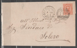 ITALIA 1885 - Lettera Con Effigie 20 C. (1879) Annullo Alessandria          (g9678) - Marcophilia