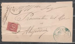 ITALIA 1888 - Lettera Con Effigie 10 C. (1879) Annullo Solero - Timbro Comune          (g9679) - Marcofilía