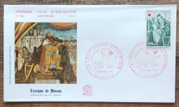 FDC 1970 - YT N°1661 - CROIX ROUGE - POITIERS - 1970-1979