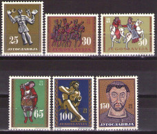 Yugoslavia 1963 - Art - Mi 1057-1062 - MNH**VF - Unused Stamps