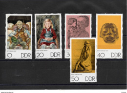 RDA 1970 Peinture De Nagel, Dessin De Kollwtiz Et Sculptures De Barlach Yvert 1286-1287+ 1289-1291 NEUF** MNH - Neufs