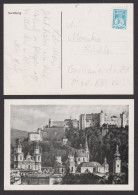 SALZBURG Postcard Hermes Greek Mythology Children POST KINDER Piatnik LABEL VIGNETTE CINDERELLA GERMANY AUSTRIA Castle - Autres & Non Classés