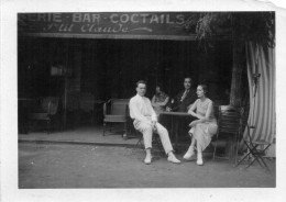 Photo -  Saint - Brevin -  Bar - Coctails    "  P' Tit  Claude "  Juillet 1931 - Places