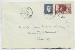 FRANCE 2FR40 ST DENIS +60C DULAC LETTRE AUNEUIL OISE 6.2.1946  AU TARIF - 1921-1960: Modern Period