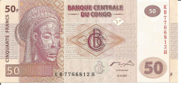 CONGO 50 FRANCS 31/07/2007 - Repubblica Democratica Del Congo & Zaire