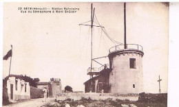 34  SETE CETTE VUE  DU SEMAPHORE  A MONT ST CLAR - Sete (Cette)