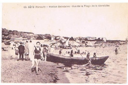 34  SETE CETTE VUE  DE LA PLAGE DE LA CORNICHE - Sete (Cette)