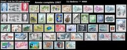 Année 1987 MNH ** Avec N° 1562 à 1613 Blocs 37 38 39 39a Préos 94 à 97 - Annate Complete