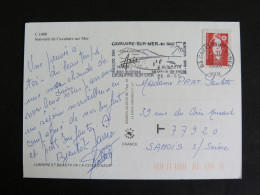 CAVALAIRE SUR MER - VAR - FLAMME SUR MARIANNE BRIAT - SOUVENIR MULTIVUES - Maschinenstempel (Werbestempel)