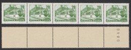 TRAM TRAMWAY - Roll Coil Automat Automatic Automata STAMP Stripe - Budapest - 1966 1963 - Hungary - MNH Numbered - Tram