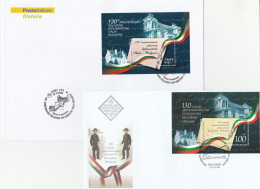 Bulgarie Italie 2009 FDC 's Emission Commune Relations Diplomatiques Parlement Bulgaria Italy Joint Issue FDC's - Joint Issues