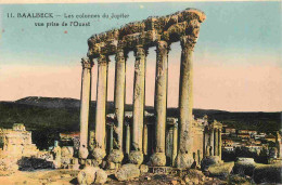 Liban - Baalbeck - Les Colonnes Du Jupiter Vue Prise D' L'Ouest - Colorisée - Antiquité - CPA - Voir Scans Recto-Verso - Liban