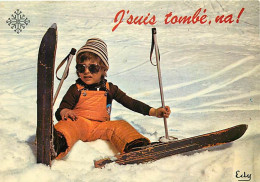 Enfants - Image - Scènes Et Paysages - Enfant Qui Fait Du Ski - Carte Humoristique - Hiver - Neige - CPM - Voir Scans Re - Scènes & Paysages