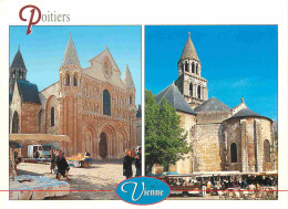 86 - Poitiers - Eglise Notre Dame La Grande - Multivues - Marché - CPM - Voir Scans Recto-Verso - Sonstige & Ohne Zuordnung