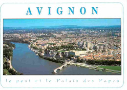 84 - Avignon - Le Pont Et Le Palais Des Papes - Vue Aérienne - CPM - Voir Scans Recto-Verso - Avignon
