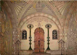 Art - Peinture Religieuse - Chapelle St Pierre De Villefranche Sur Mer Décorée Par Jean Cocteau - Porte Avec Les Chandel - Schilderijen, Gebrandschilderd Glas En Beeldjes