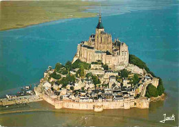 50 - Le Mont Saint Michel - Vue Générale Aérienne - Flamme Postale - CPM - Voir Scans Recto-Verso - Le Mont Saint Michel