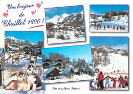 05 - Chaillol - Multivues - Hiver - Neige - Chiens Chiots Husky - CPM - Voir Scans Recto-Verso - Autres & Non Classés