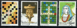 België 1995 OBP 2592/2595 - Y&T 2592/95 - Les Jeux De Société, Schaak, Scrabble, Kaartspel, Mots Croisés - Gebruikt