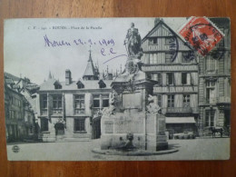 Carte Postale C. V. 342 Rouen Place De La Pucelle V - Rouen