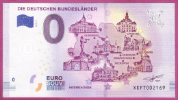 0-Euro XEFT 2019-2 DIE DEUTSCHEN BUNDESLÄNDER - NIEDERSACHSEN - Essais Privés / Non-officiels