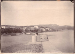 Bandol  - Photo Ancienne Albuminée Originale - Vue Sur Les Quais Et La Ville - 13x18cm - Bandol