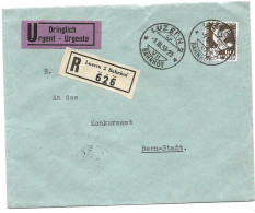 169 - 33 - Enveloppe Recommandée Urgente Envoyée De Luzern 1933 - Storia Postale