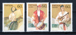 (alm10) EUROPA CEPT  Xx MNH  PORTUGAL ACORES MADERE MADEIRA Music Musique Tambour Guitare Tambourin - Autres & Non Classés