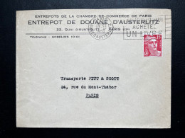 10c SEMEUSE SUR ENVELOPPE LEROUVILLE MEUSE 1914 POUR PARIS / VERSO PARIS XVI PLACE CHOPIN - 1877-1920: Periodo Semi Moderno