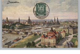 0-8000 DRESDEN, Zeppelin-Ansicht Der Kgl. Ministerien Und Altstadt, 1927 - Dresden