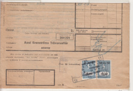 Zweden Spoorwegzegel Cat Svenska Järnvägsfraktmärken; Lijn S.J. Statens Järnvägar 11+6 Op Vrachtbrief - Other & Unclassified