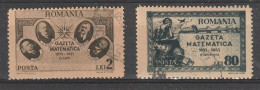 1945 -  Gazette Mathématique Mi No  900/901 - Used Stamps