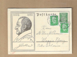 Los Vom 11.05  Ganzsache-Postkarte Aus Mannheim In Die Schweiz 1932 - Covers & Documents