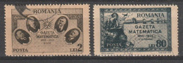 1945 -  Gazette Mathématique Mi No  900/901 - Used Stamps