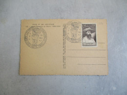 TIMBRE 4 F 50 PAVIE MUSEE POSTAL LES POSTES INTERNATIONALES LETTRE - 1921-1960: Modern Period