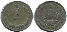 IRAN 5 RIALS 1959 / 1338 ISLAMIC COIN #AP199.U.A - Irán