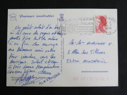 FREJUS - VAR - FLAMME SUR LIBERTE GANDON - AQUARELLE MOULIN DAUDET - Mechanical Postmarks (Advertisement)